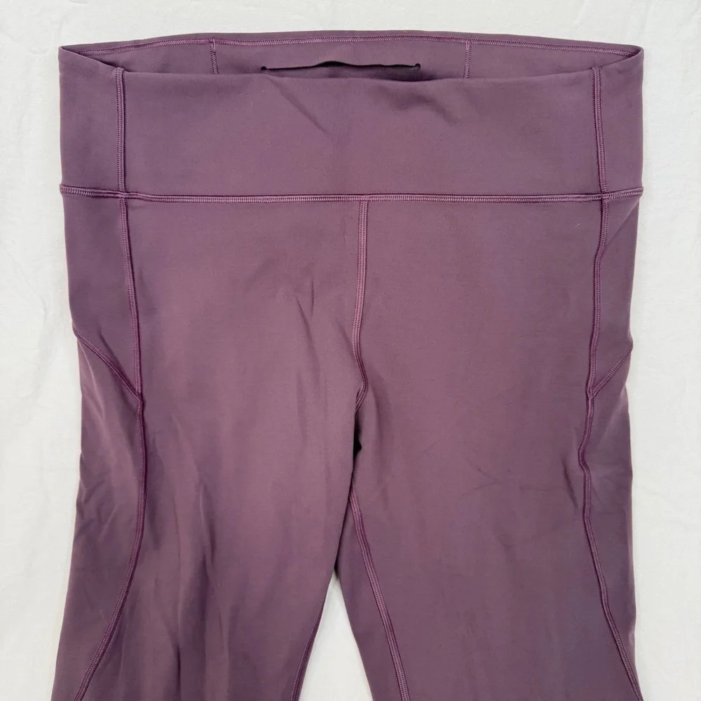 Lululemon In Movement Crop Leggings Everlux Smoked Mulberry 12